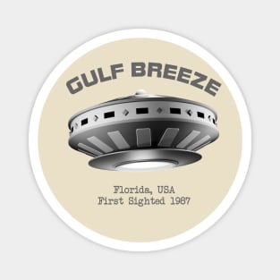 Gulf Breeze Flying Saucer UFO Magnet